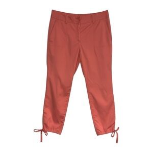 Talbots Pants‎ Women’s Size 6 US Coral Pink Cotton Cropped Cargo Adjustable